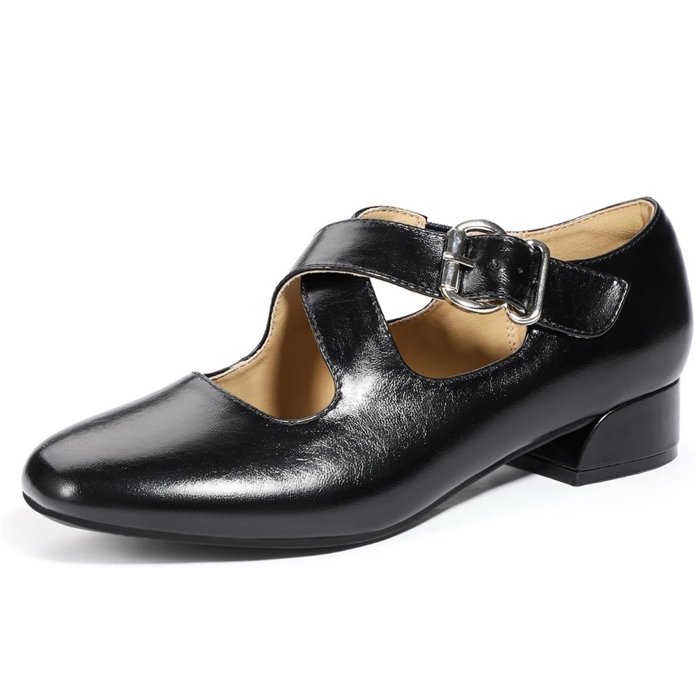 Women Ballet Flats Shoes Buckle Low Heels